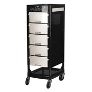 Gabbiano Carrello Porta Attrezzi FT65 Parrucchiere - Nero Bianco