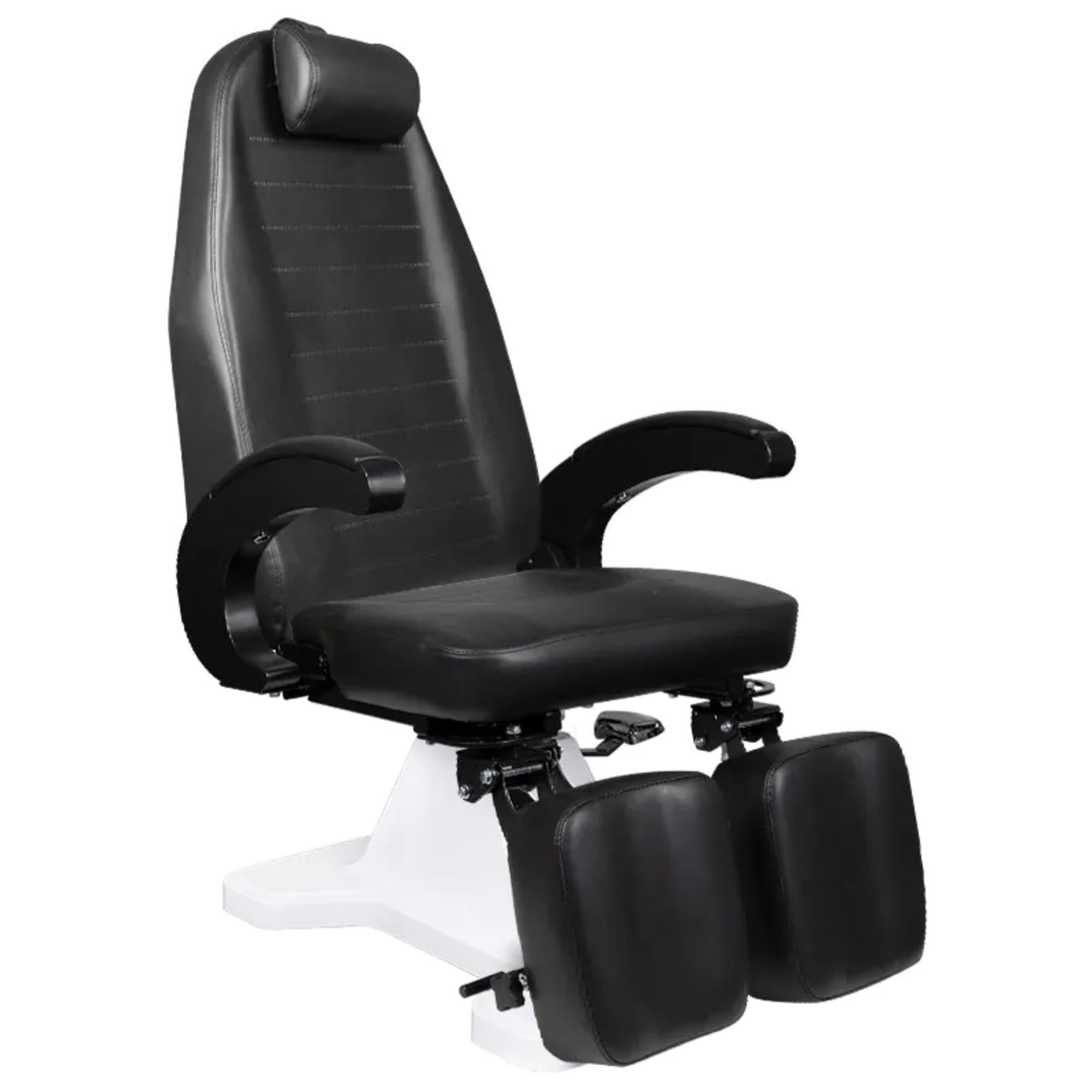 Poltrona Lettino 112 Pedicure con Pompa Idraulica - Nero