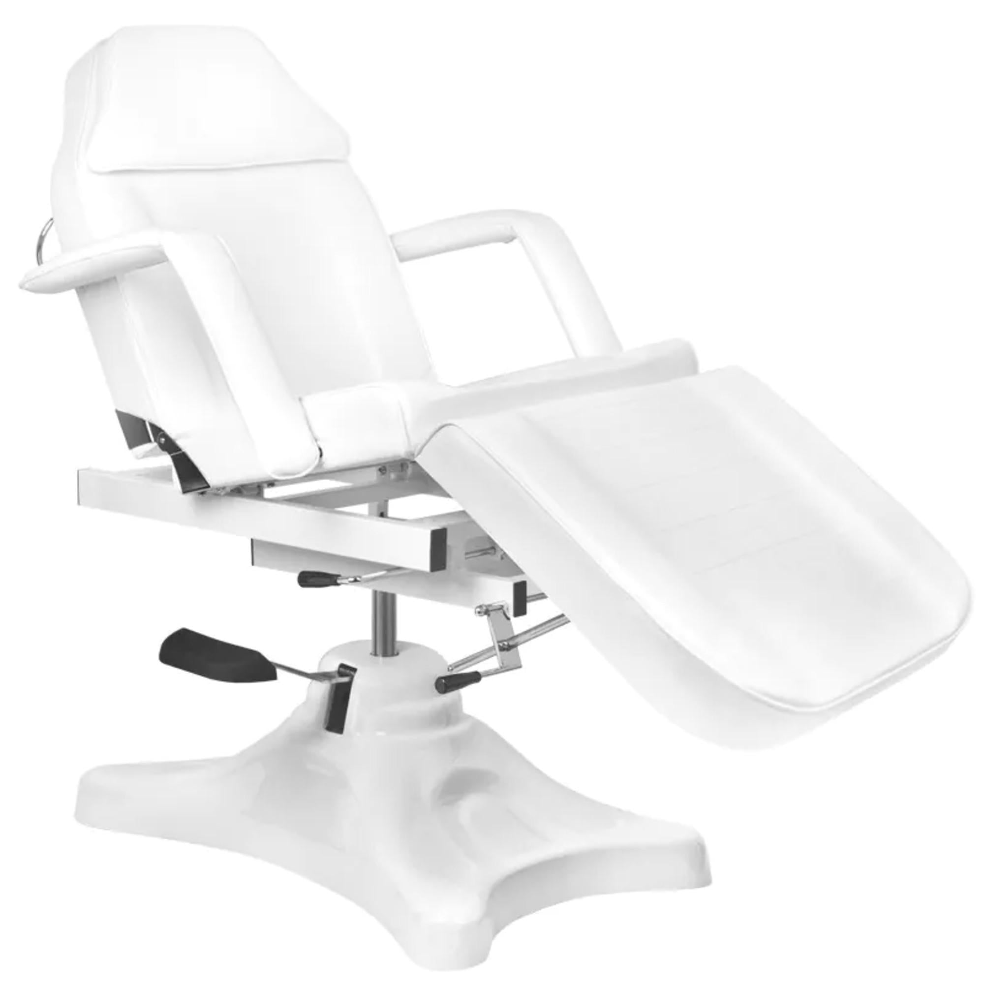 Poltrona Lettino 234D con Pompa Idraulica - Bianco