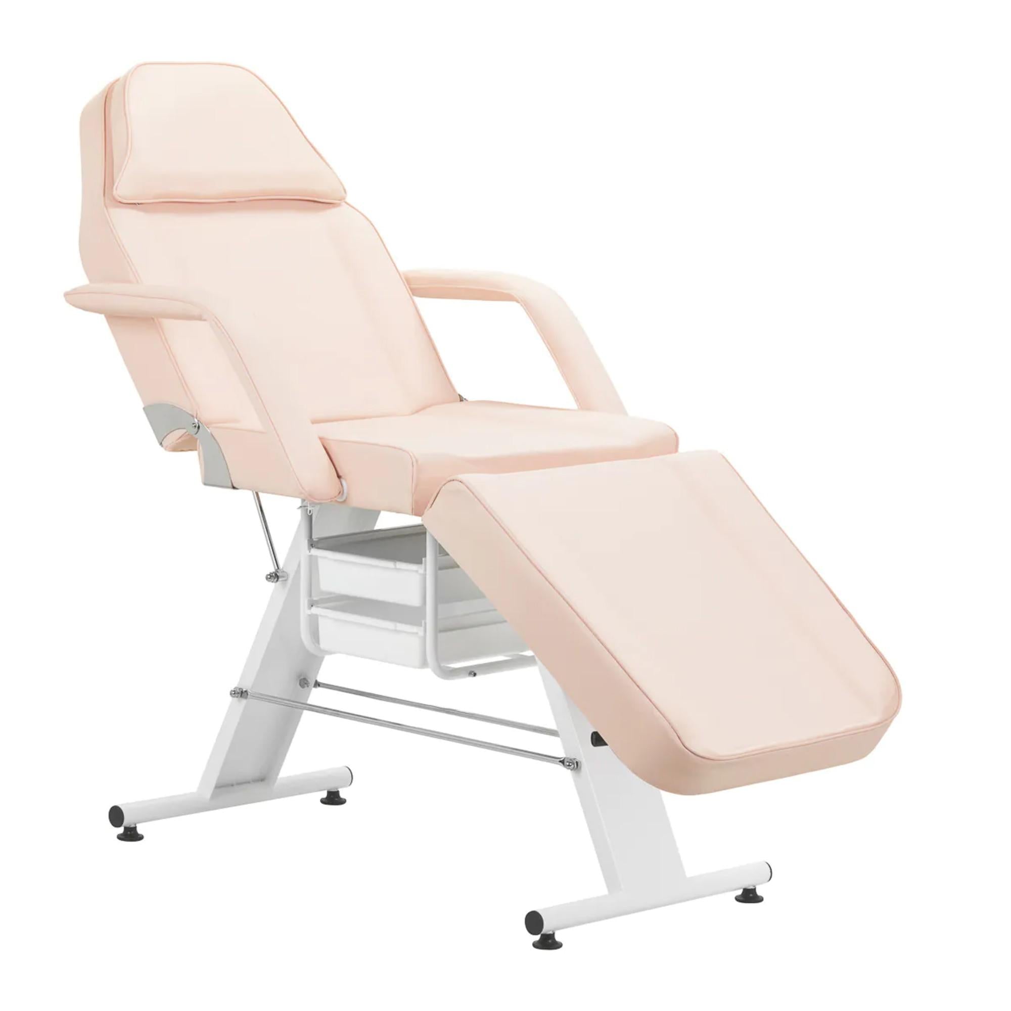 Poltrona Lettino Basic 202 con Vassoi - Rosa