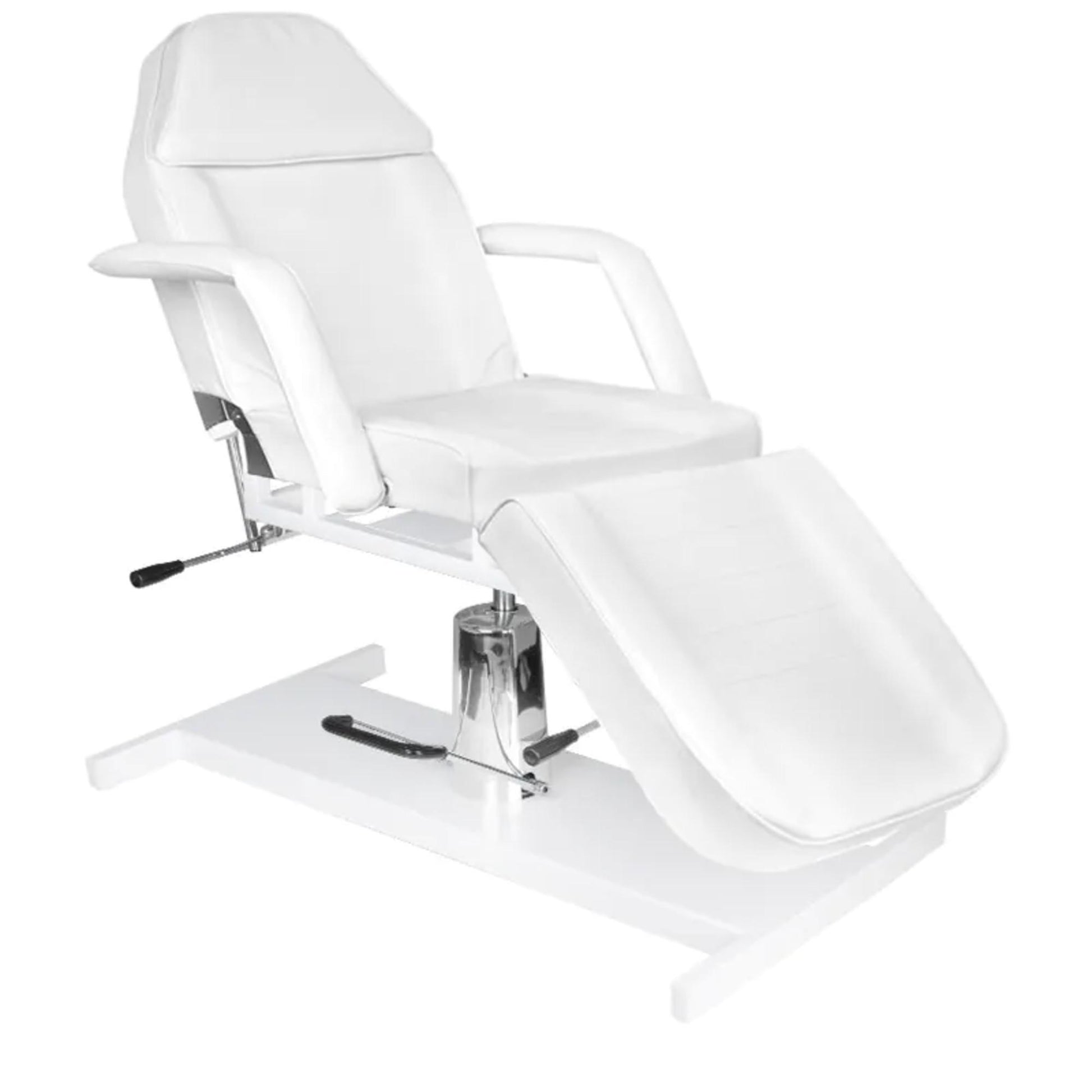 Poltrona Lettino Basic 210 con Pompa Idraulica - Bianco