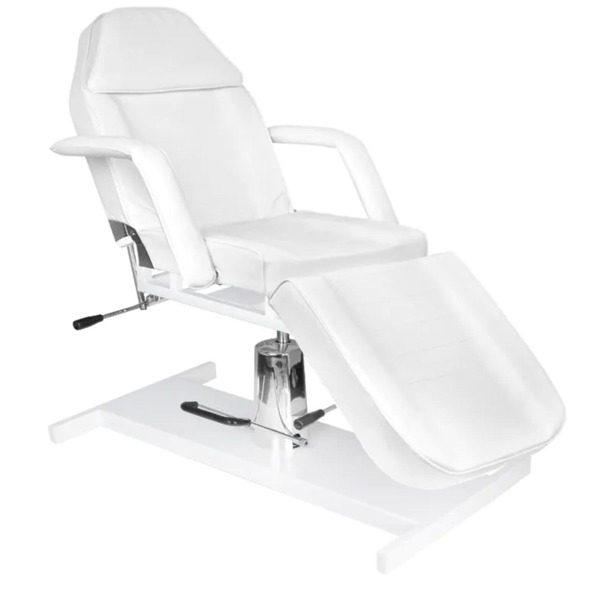 Poltrona Lettino Basic 210 con Pompa Idraulica - Bianco