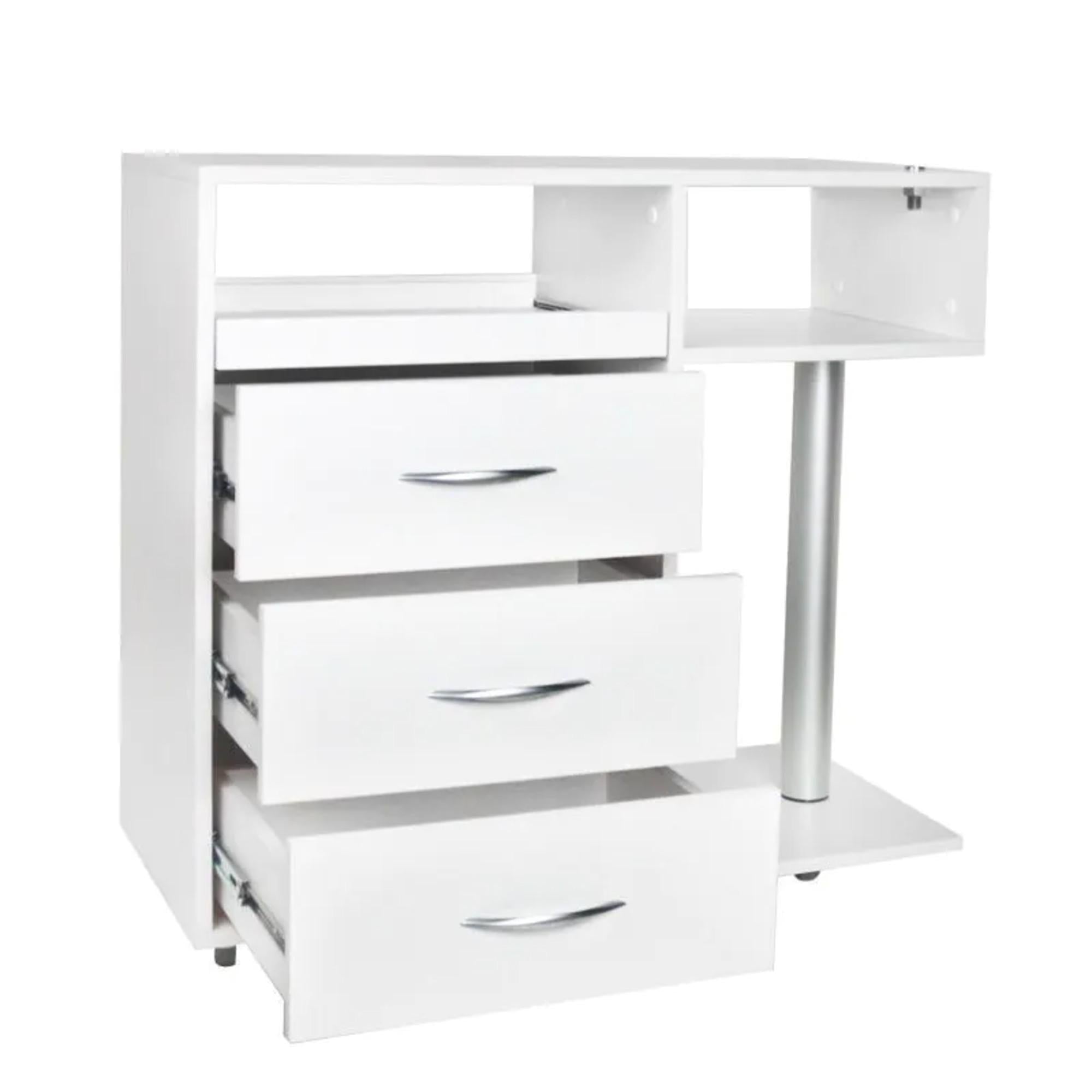 Mobiletto con Cassettiera Y-300 - Bianco