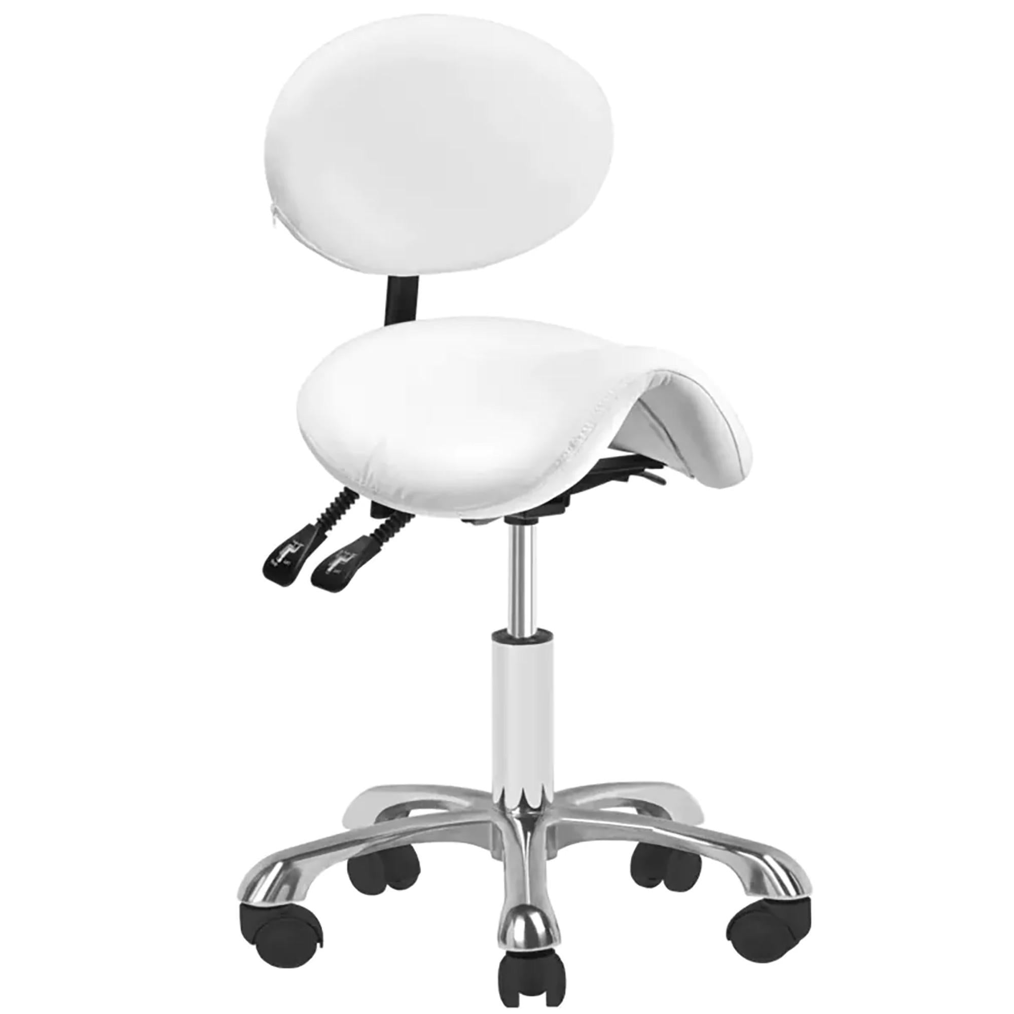 Giovanni Sgabello 1025 con Rotelle - Bianco