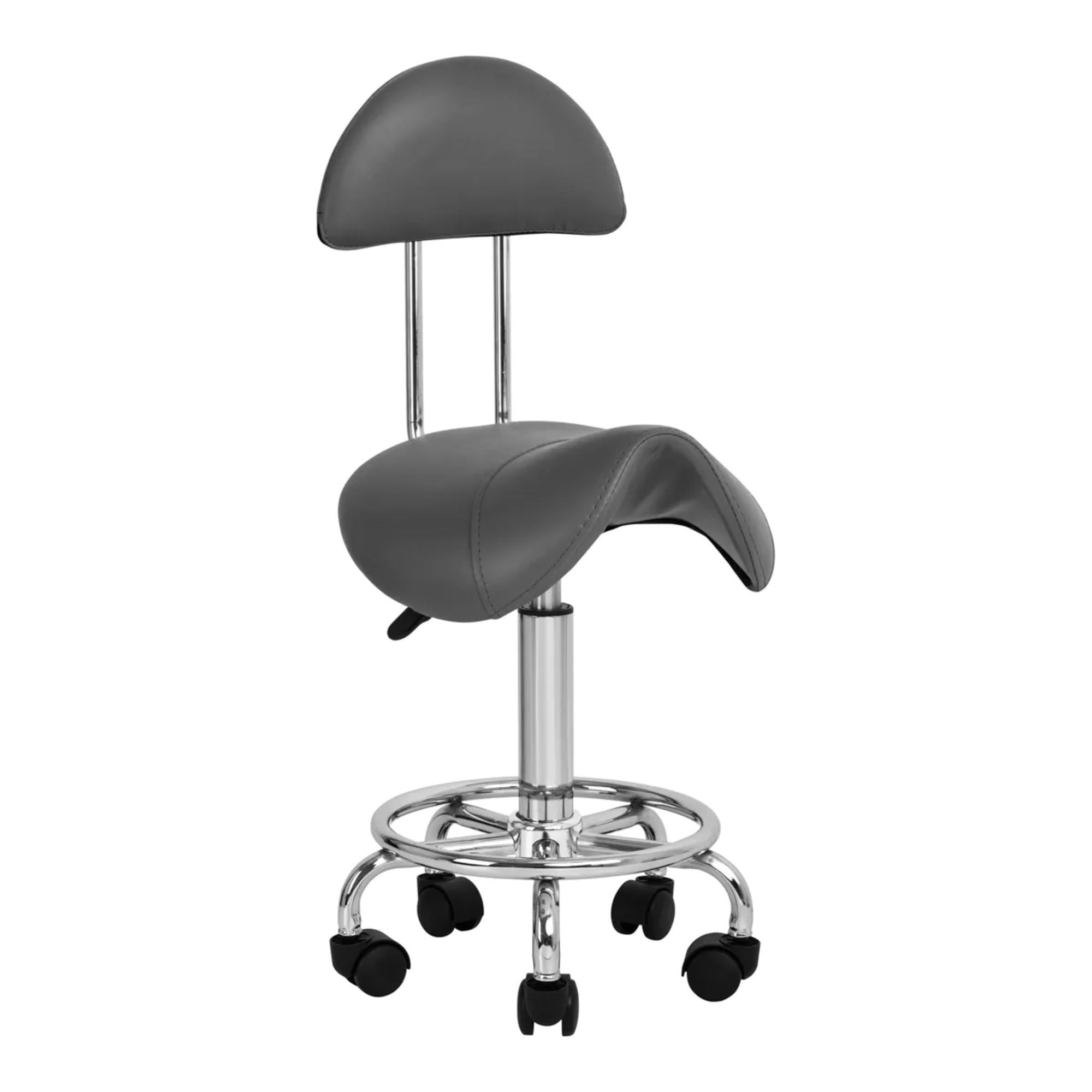 Sgabello 6001 con Rotelle - Grigio