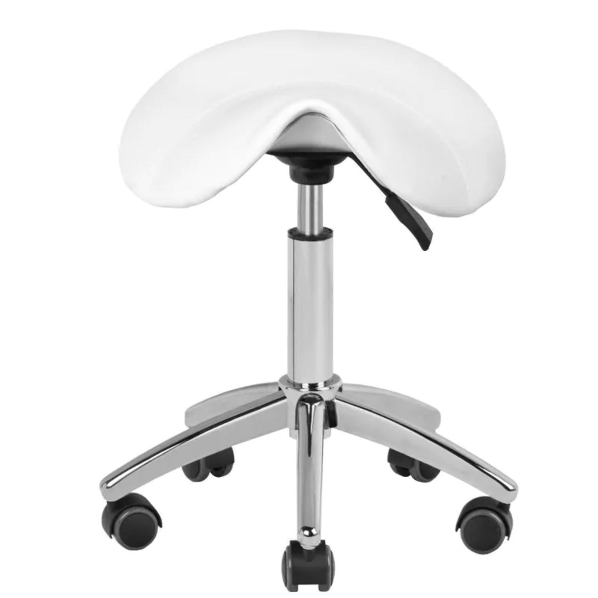 Sgabello AM-302 con Rotelle - Bianco