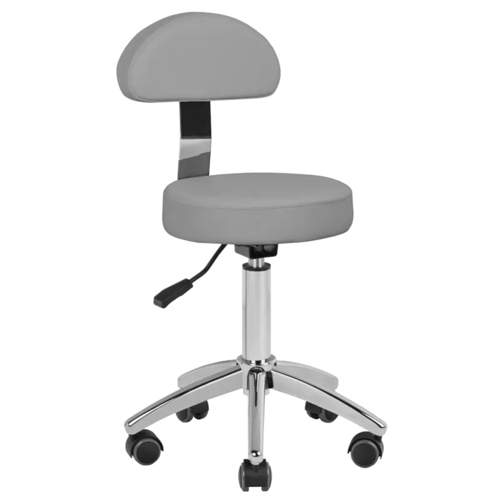Sgabello AM-304 con Rotelle - Grigio