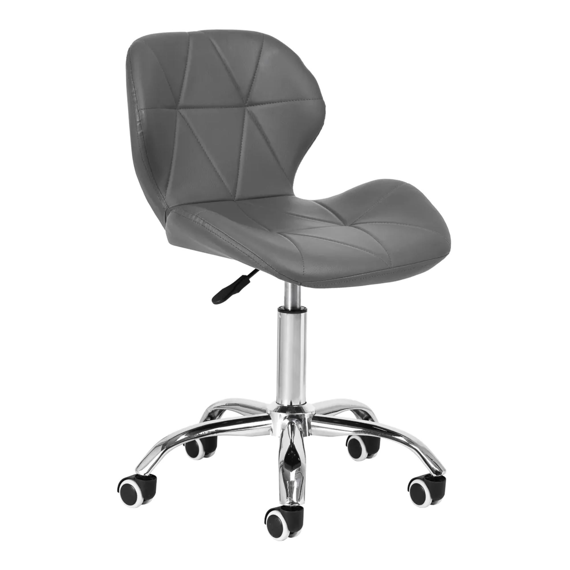 Sgabello QS-06 con Rotelle - Grigio