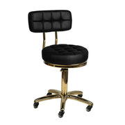 Sgabello AM-961 con Rotelle - Nero