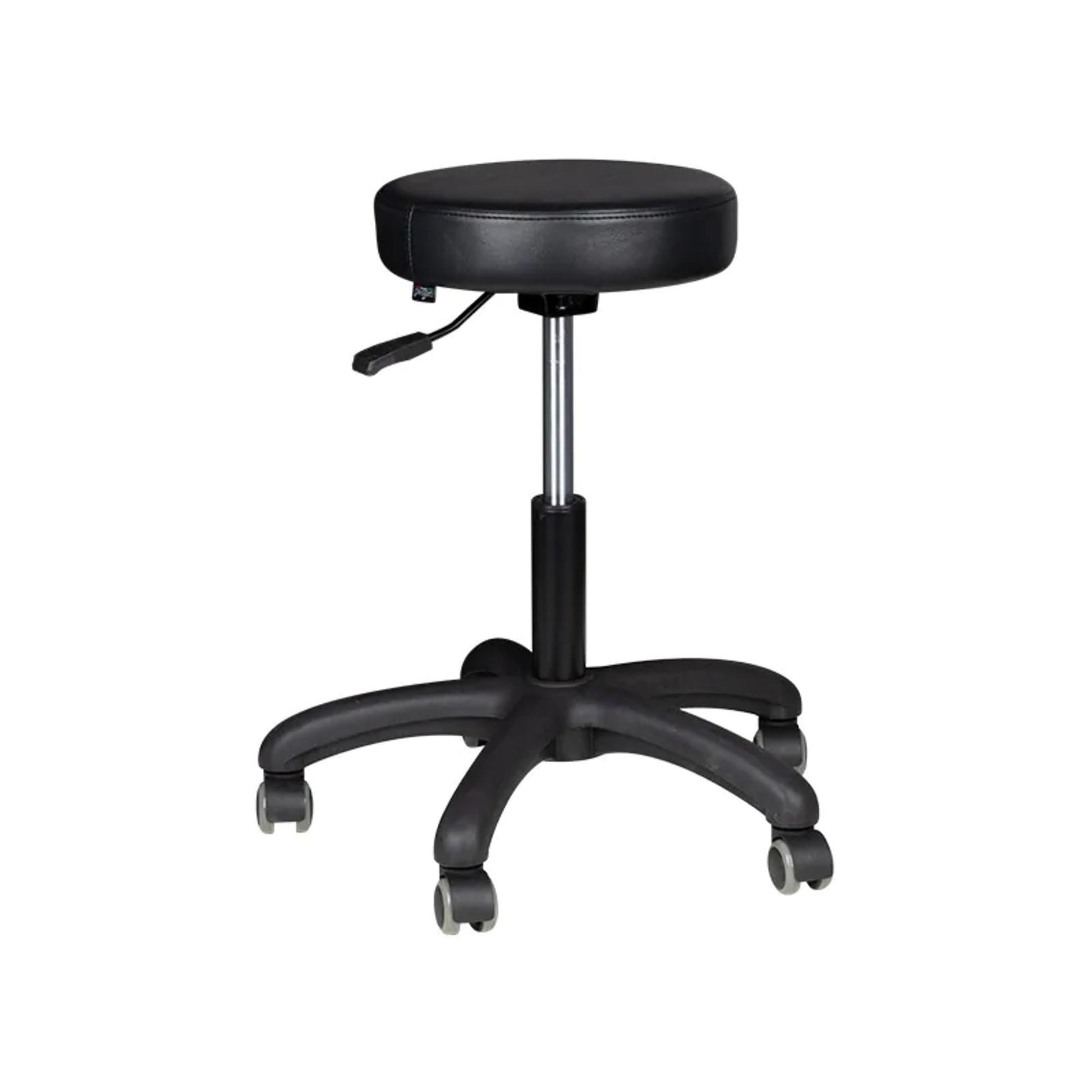 Sgabello AM-303-2 con Rotelle - Nero