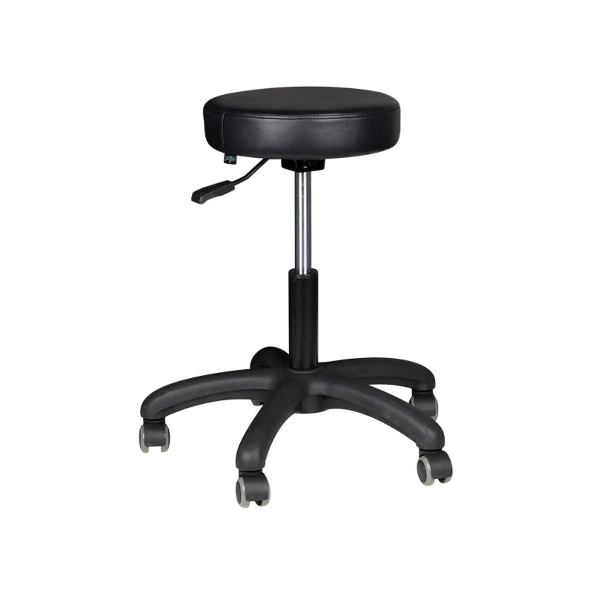 Sgabello AM-303-2 con Rotelle - Nero