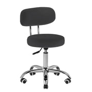 Sgabello A007 per Pedicure con Rotelle - Nero