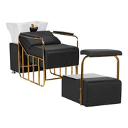 Gabbiano Lavaggio Mayka per Parrucchiere - Nero Oro