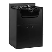 Gabbiano Lavaggio Mobile BB06 per Parrucchiere - Nero