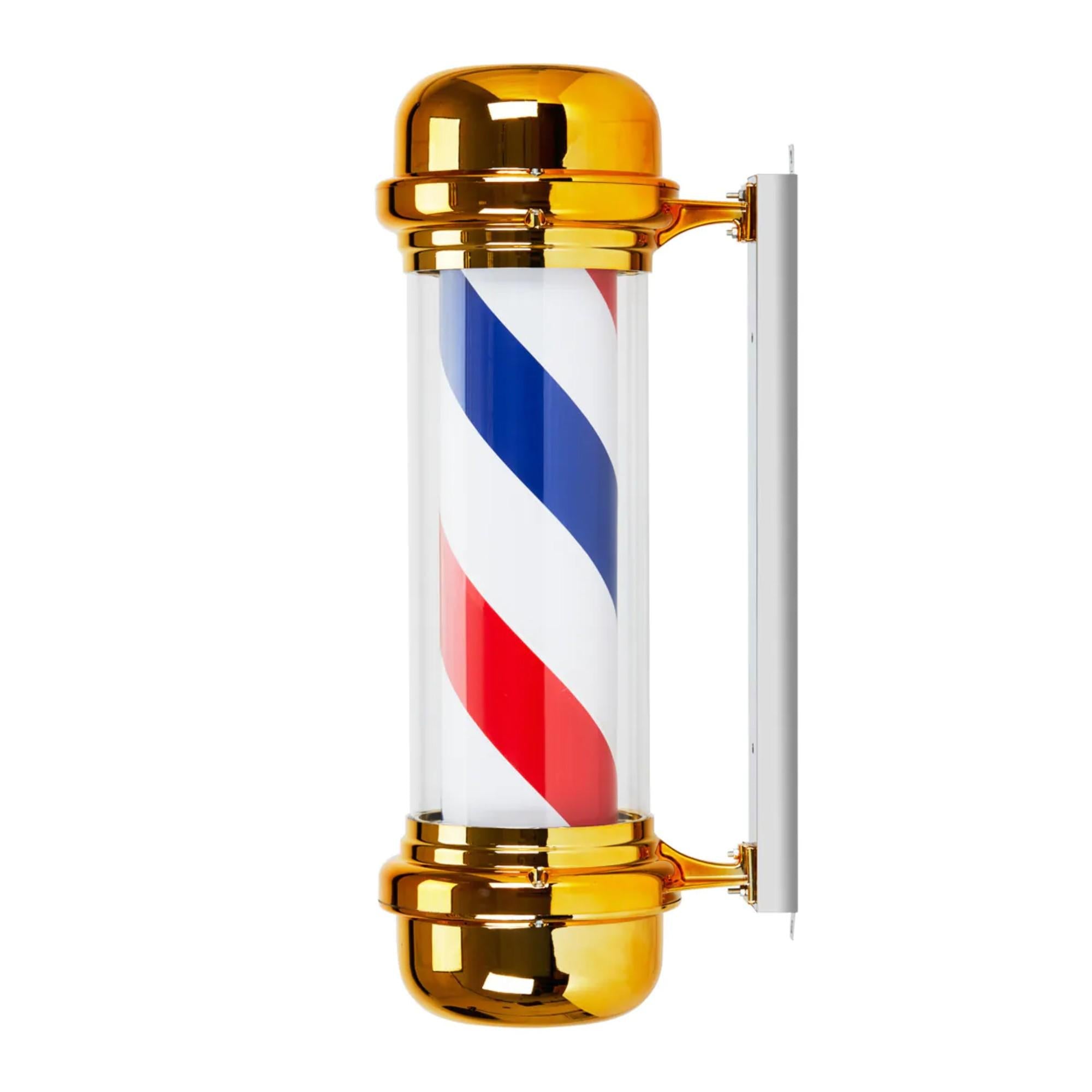 Insegna Luminosa Rotante BB-02 Barber Shop Large - Oro
