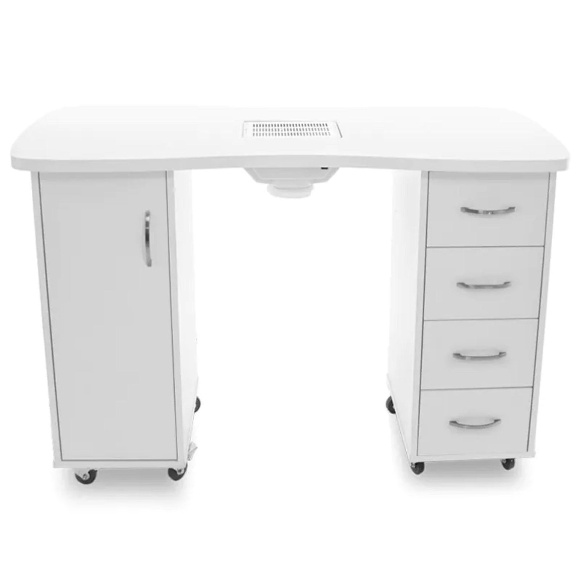 Tavolino Manicure 2027 con Aspiratore - Bianco