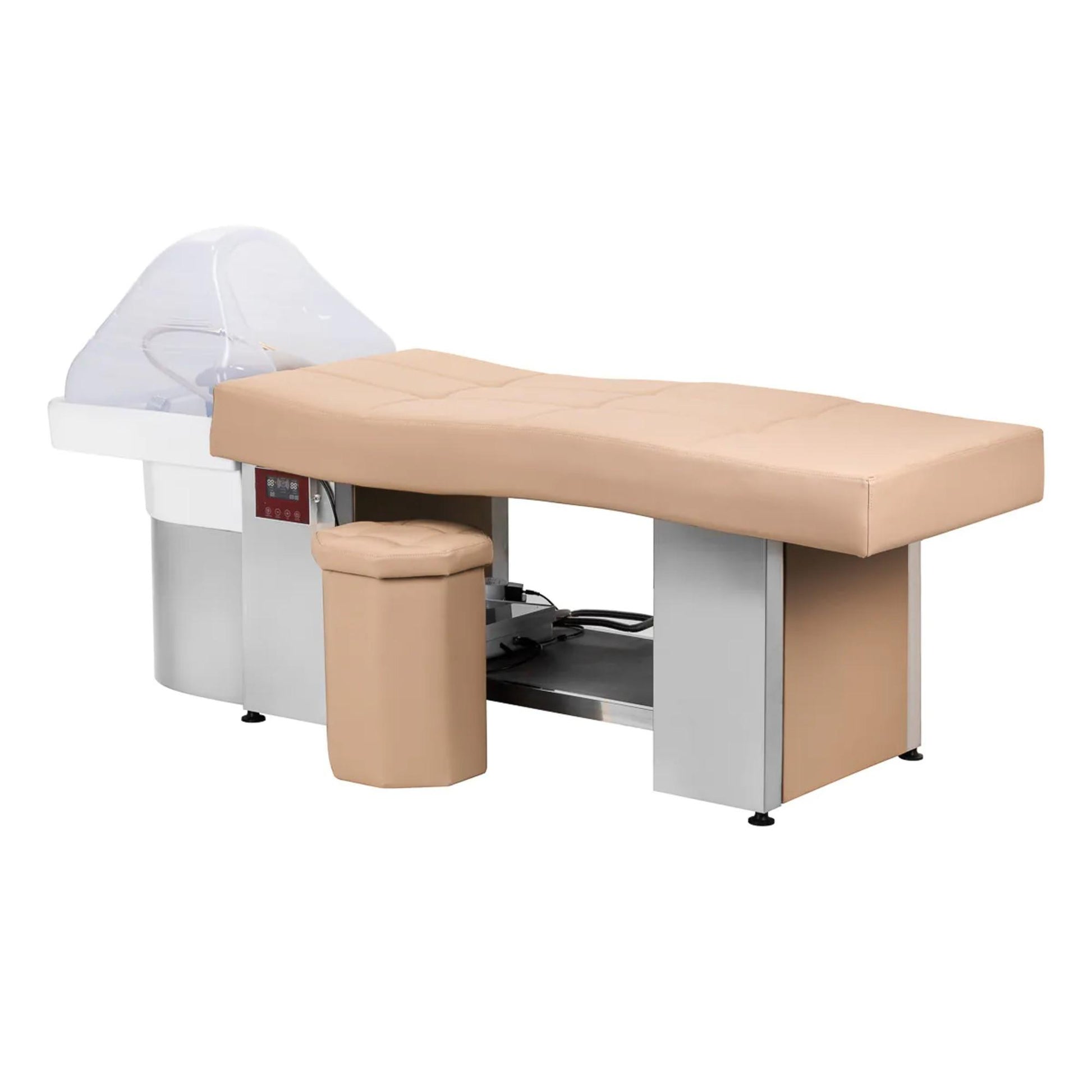 Gabbiano Lettino con Lavaggio Head Spa 017 per Parrucchiere - Beige