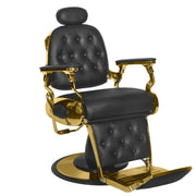 Gabbiano Poltrona Boss per Parrucchiere - Nero Gold