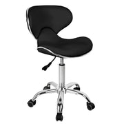 Gabbiano Sgabello Q-4599 con Rotelle - Nero