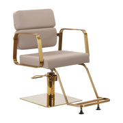 Gabbiano Poltrona Porto GM per Parrucchiere - Beige Oro