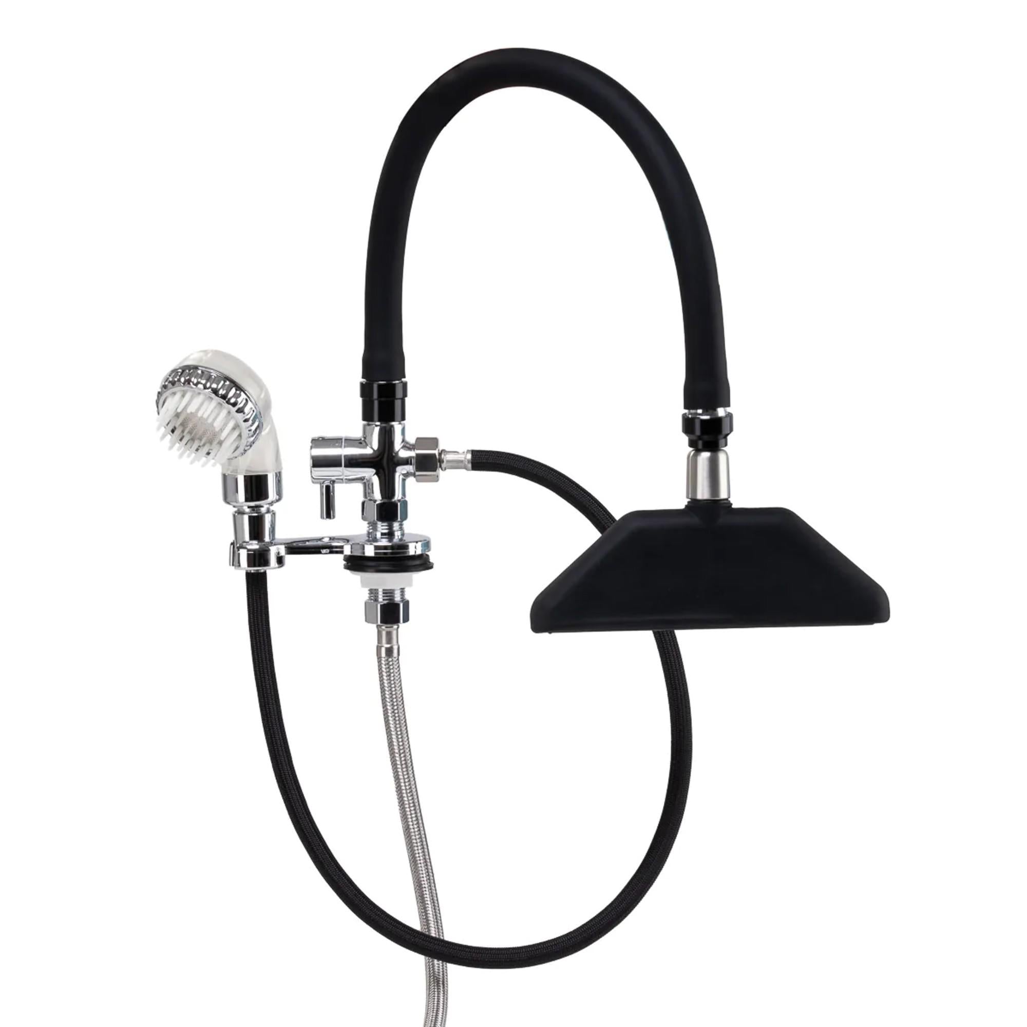 Gabbiano Rubinetto a Cascata per Parrucchiere - Nero