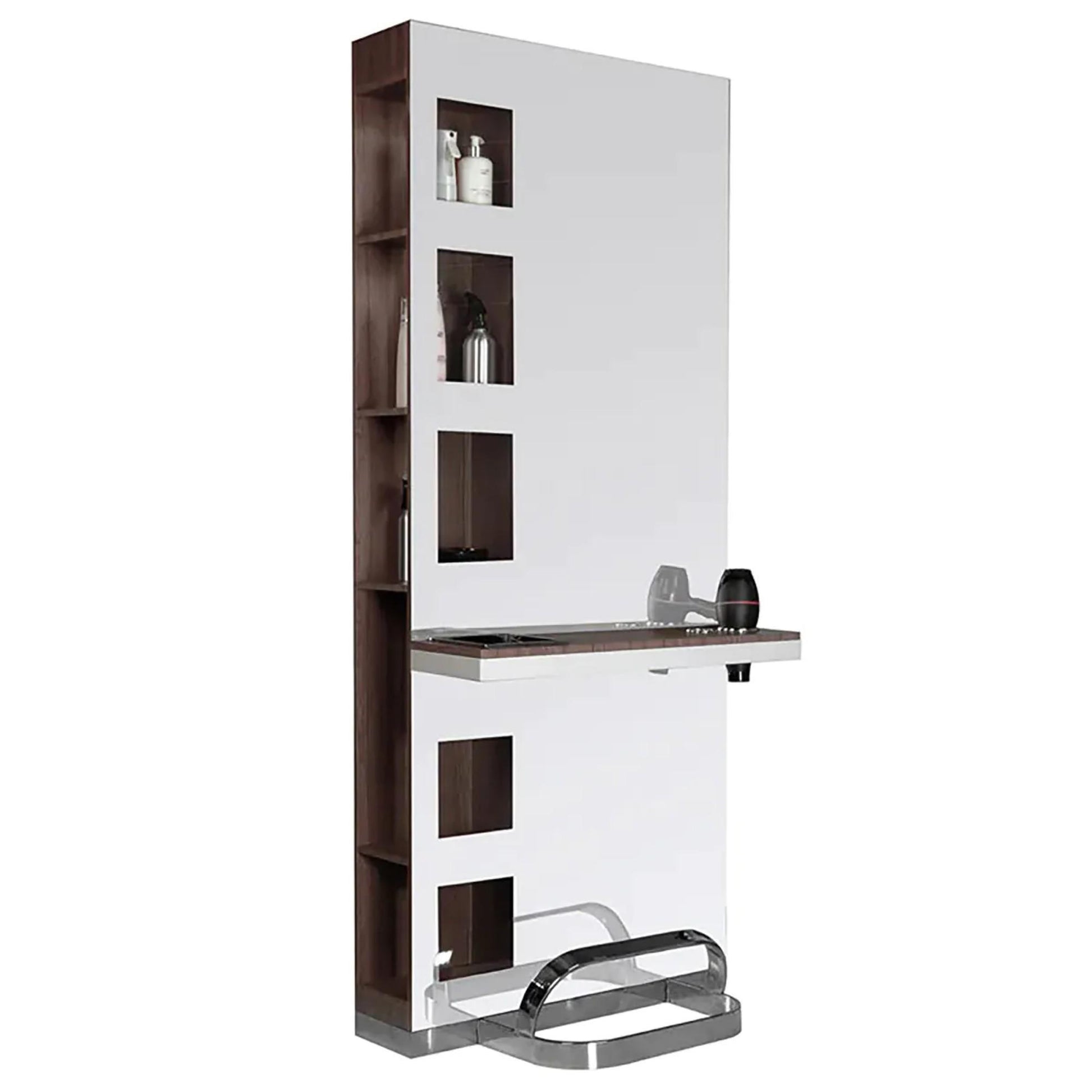 Gabbiano Specchiera B058 Ciliegio per Parrucchiere - Venge
