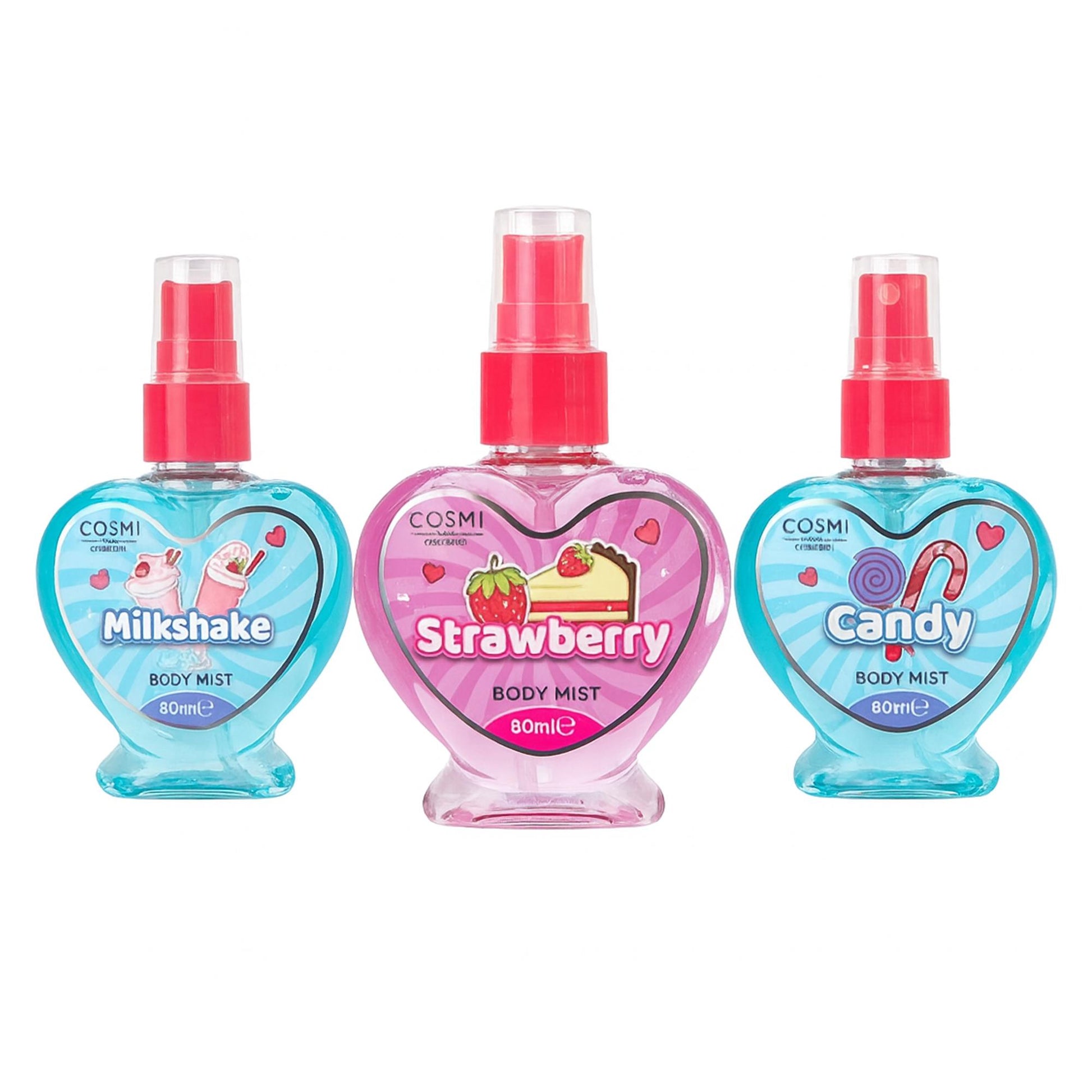 Cosmi Acqua Corpo Profumata Deliciuos Hearts 80ml - Fragranze Miste