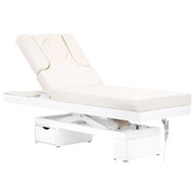 Azzurro Lettino Massaggio 815B Riscaldato con LED - Bianco