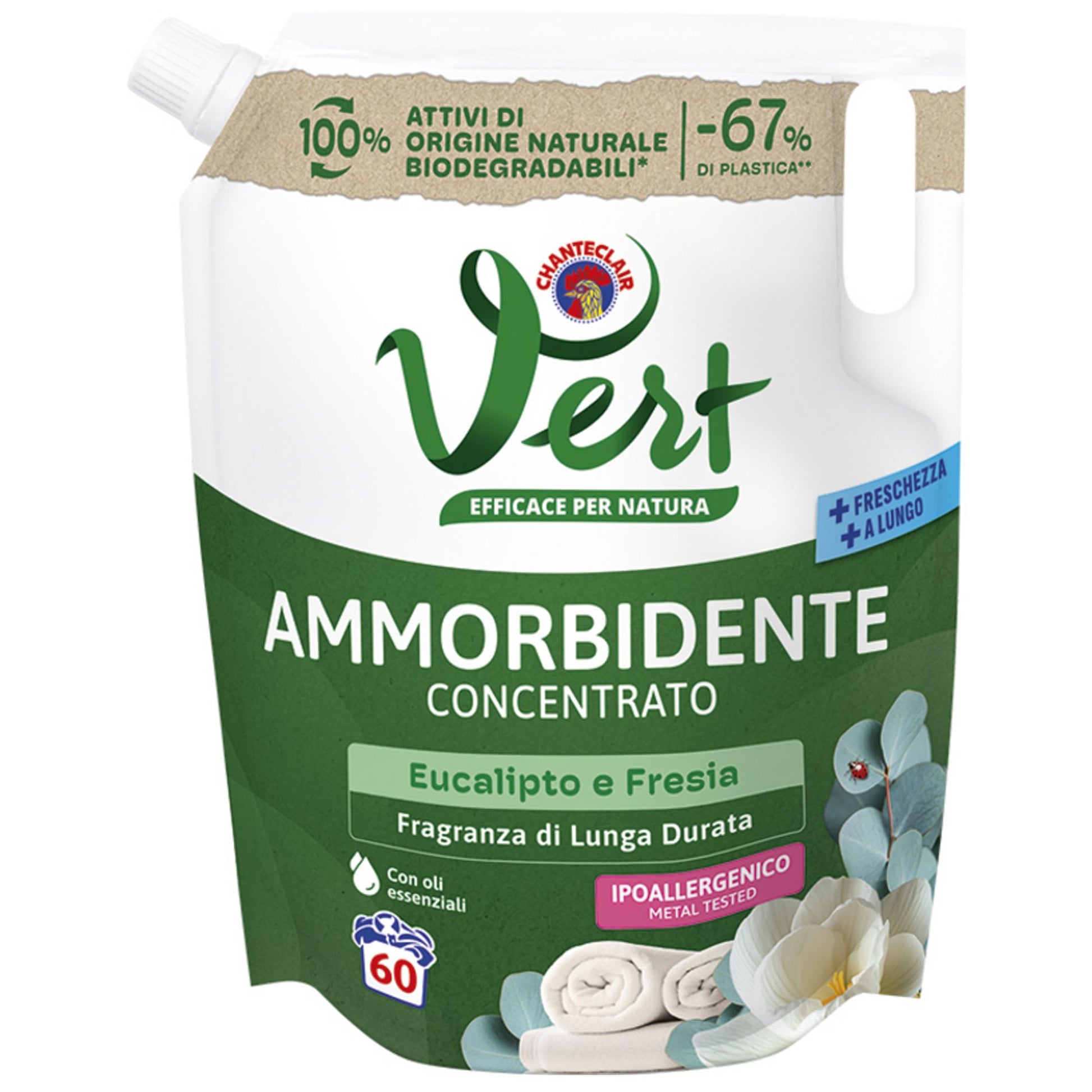 Chanteclair Vert Ammorbidente Concentrato 1200ml - Eucalipto Fresia