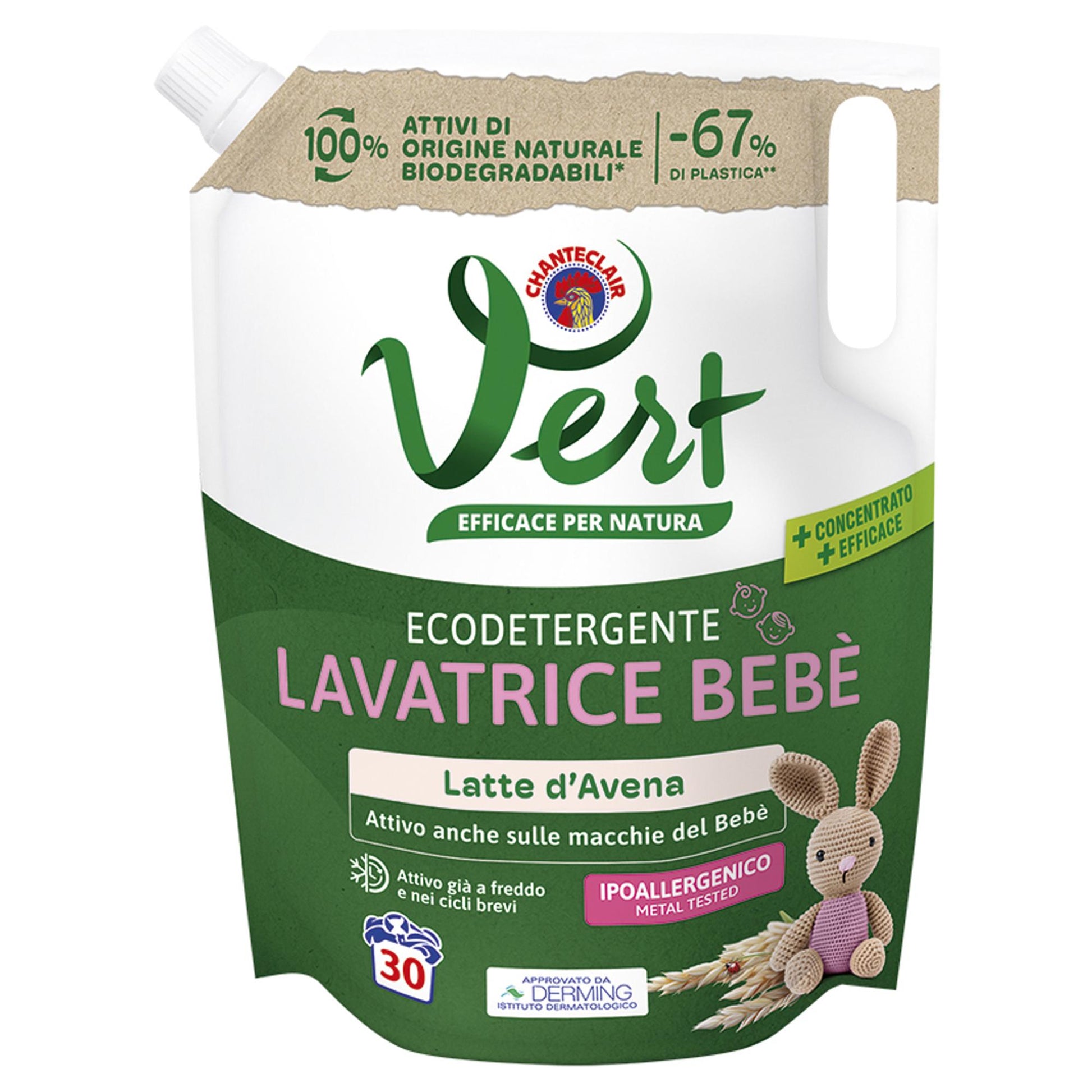 Chanteclair Vert Detersivo 1200ml - Latte D'Avena
