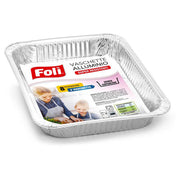 Foli Vaschette Alluminio Senza Coperchio 8 Porzioni - 2pz