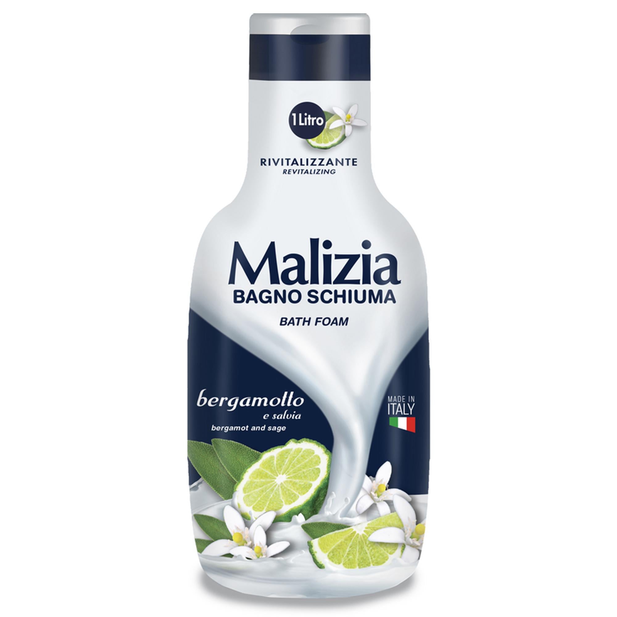 Malizia Bagno Schiuma 1000ml - Bergamotto e Salvia