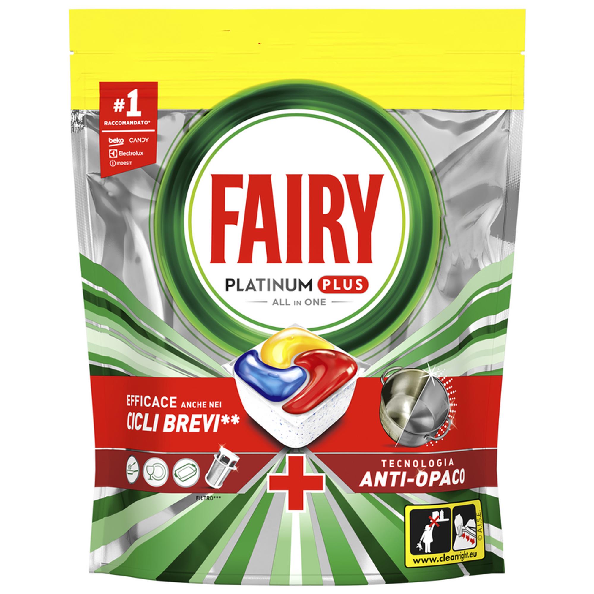 Fairy Platinum Plus Caps Lavastoviglie 59pz - Lemon