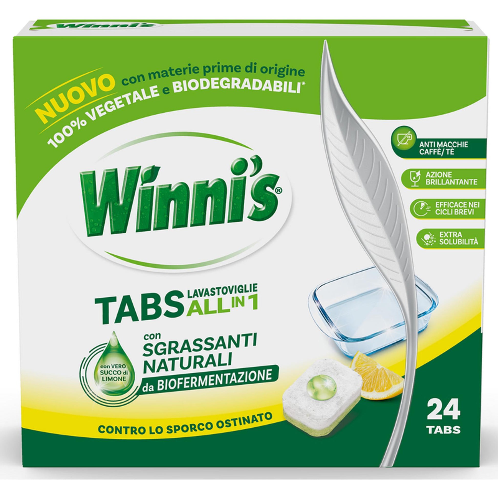 Winni's Tabs Lavastoviglie Limone - 24pz