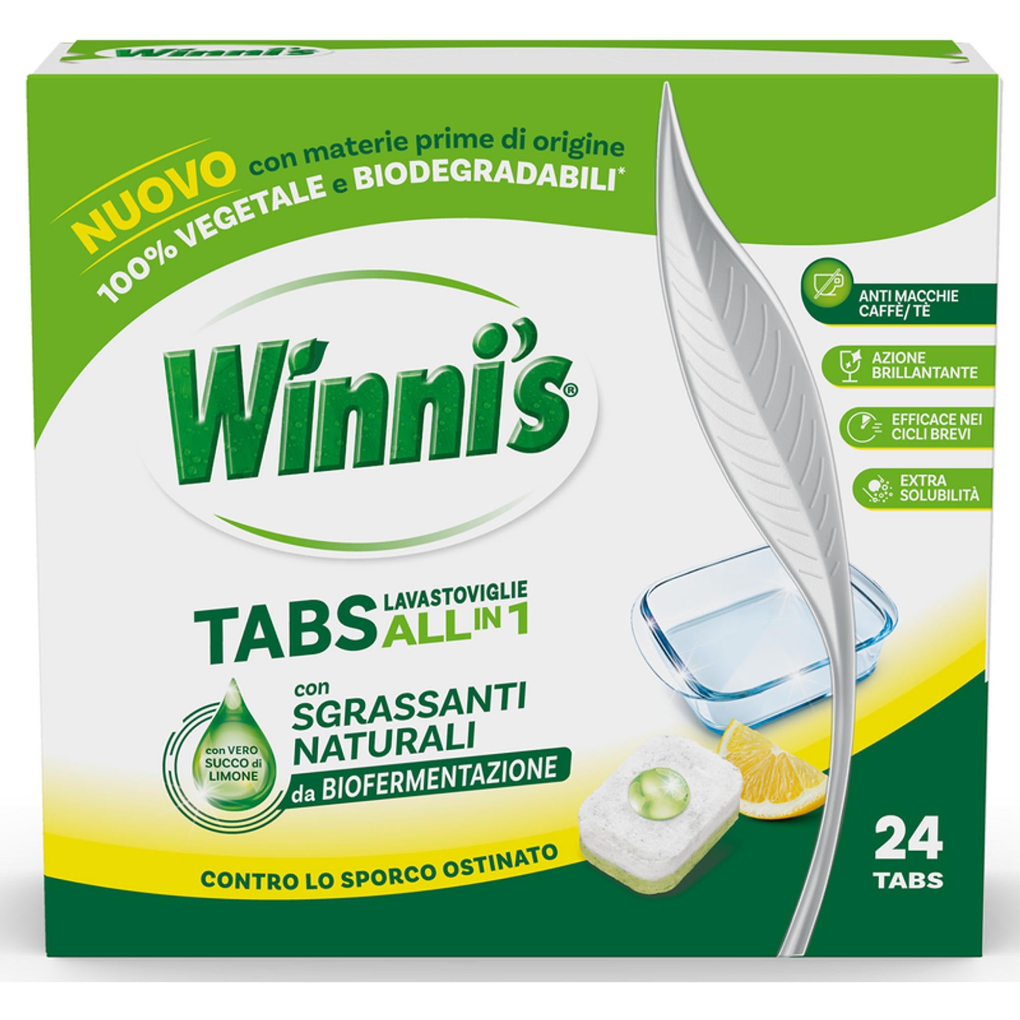 Winni's Tabs Lavastoviglie Limone - 24pz