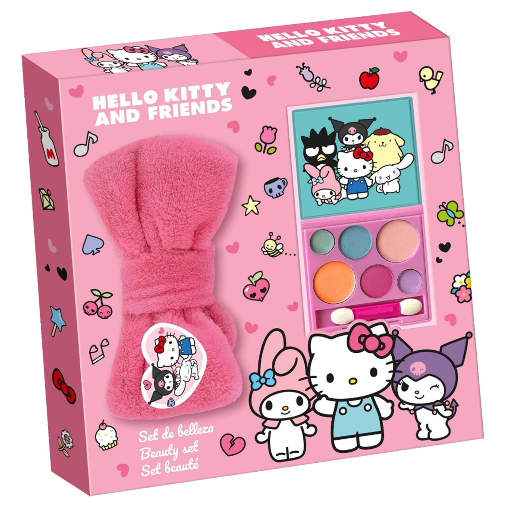Hello Kitty Cofanetto con Trucchi e Fascia per Capelli