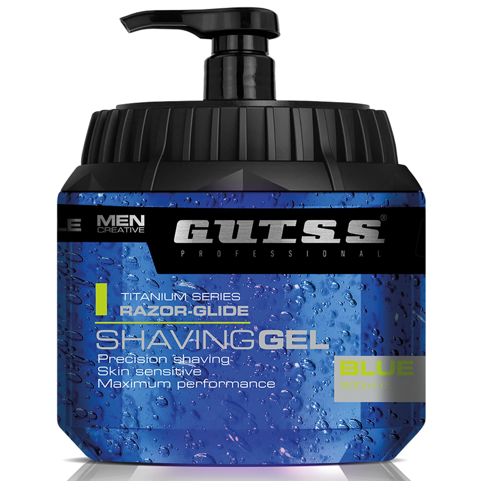 Gutss Titanium Shaving Gel da Barba 500ml - Blue