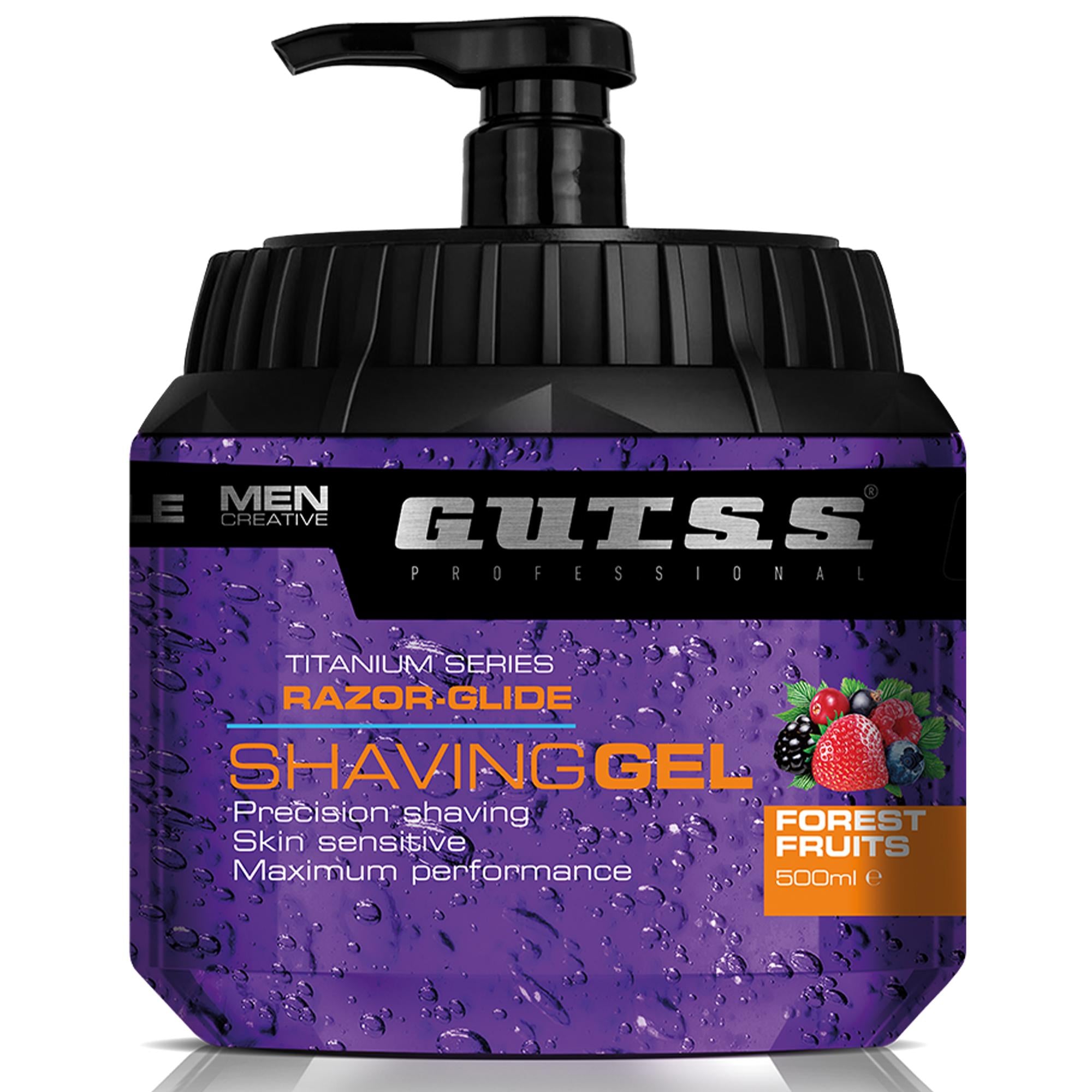 Gutss Titanium Shaving Gel da Barba 500ml - Forest Fruits