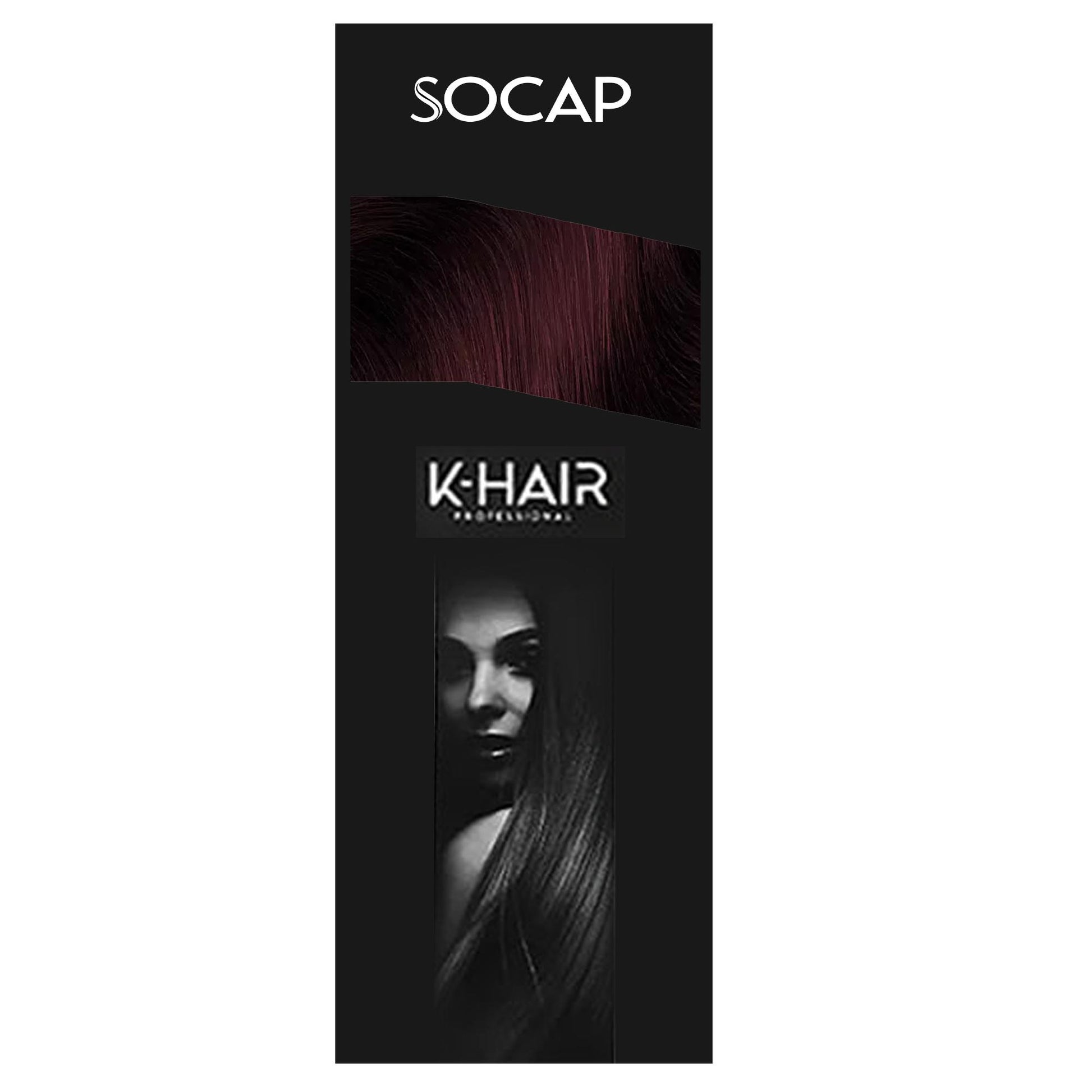 Socap K-Hair Extension con Cheratina 50-55cm 25pz - 33