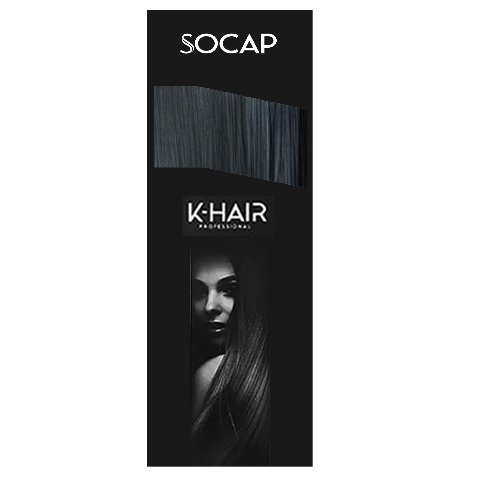 Socap K-Hair Extension con Cheratina 50-55cm 25pz - 1B