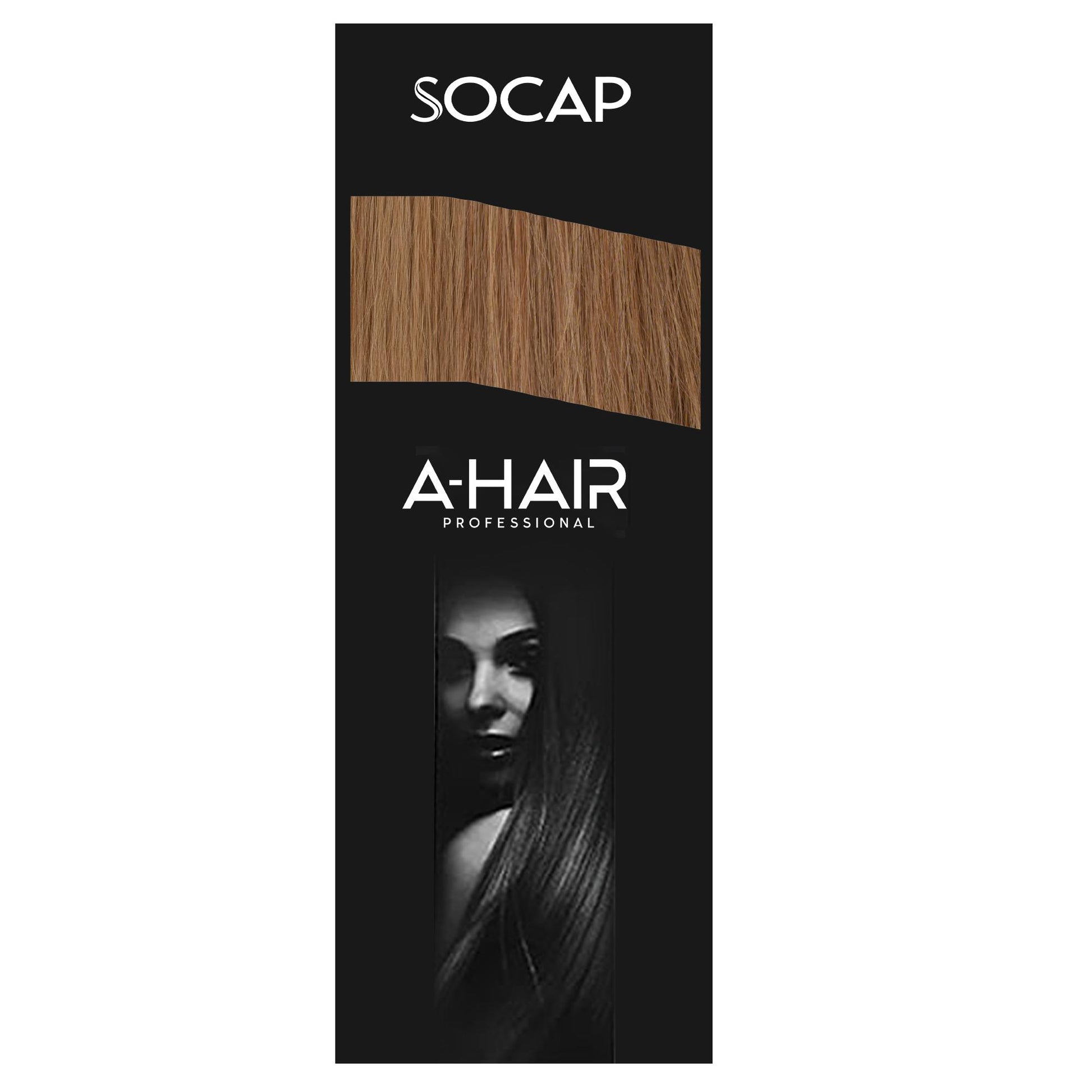 Socap A-Hair Extension con Adesivo 50-55cm 6pz - 14