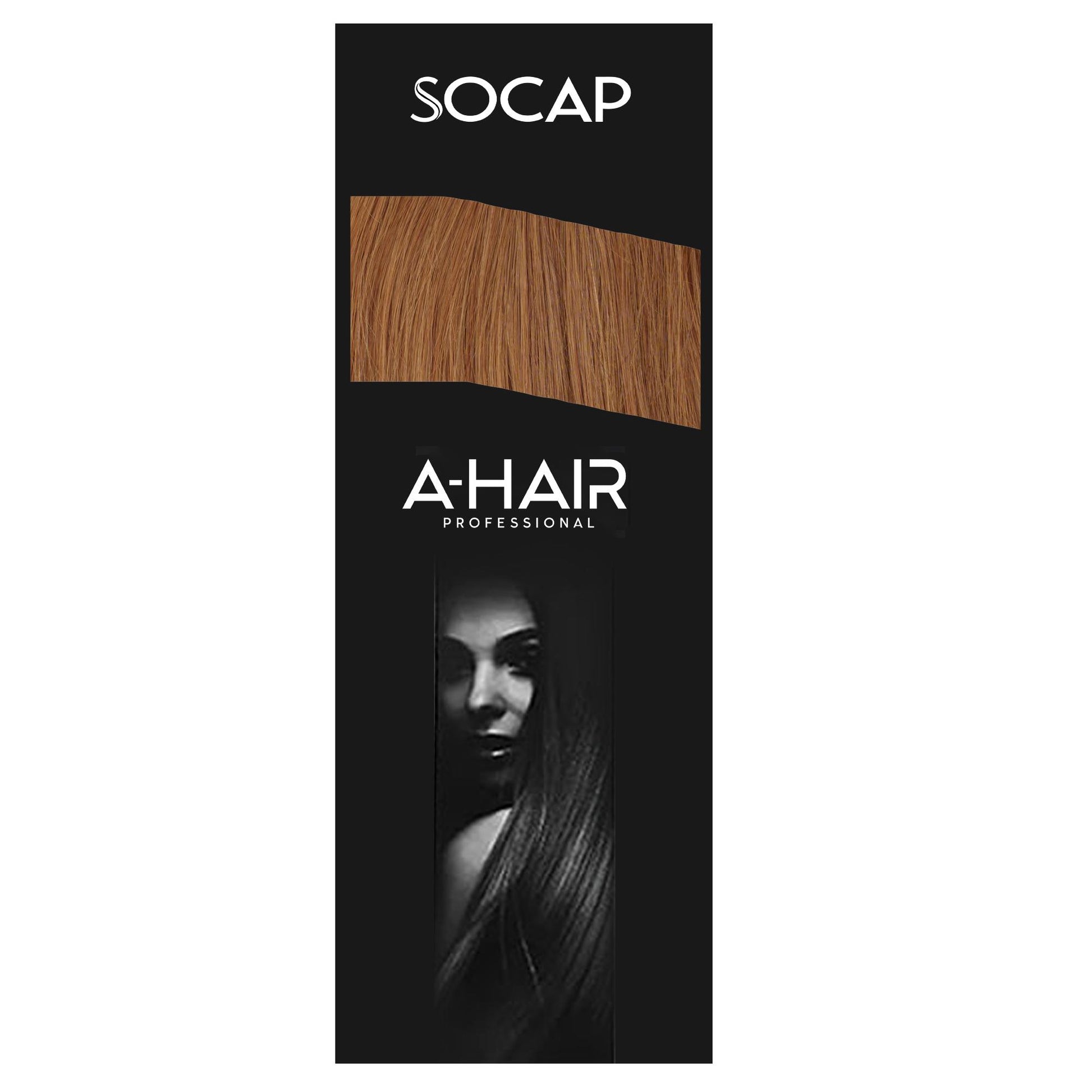Socap A-Hair Extension con Adesivo 50-55cm 6pz - 27