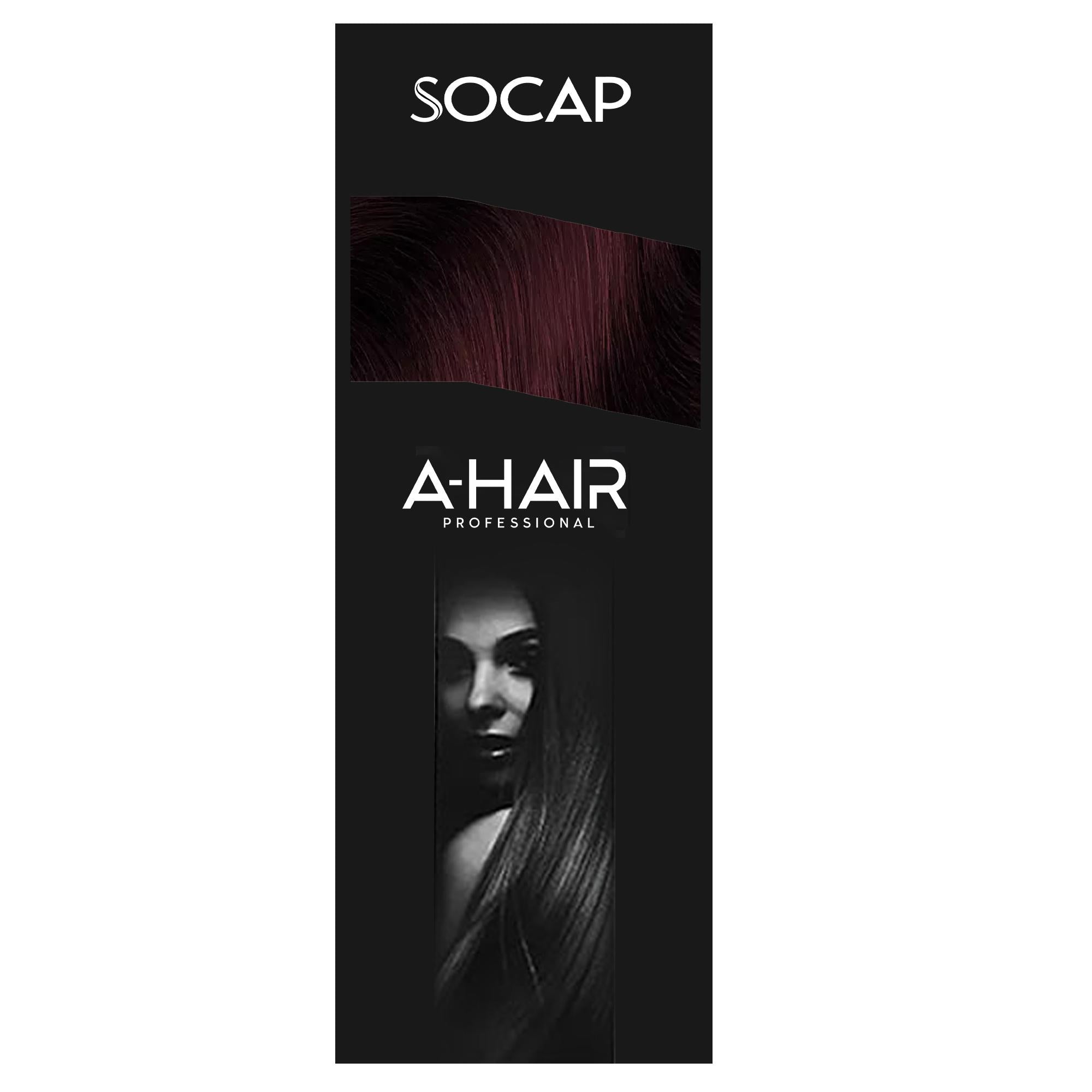Socap A-Hair Extension con Adesivo 50-55cm 6pz - 33