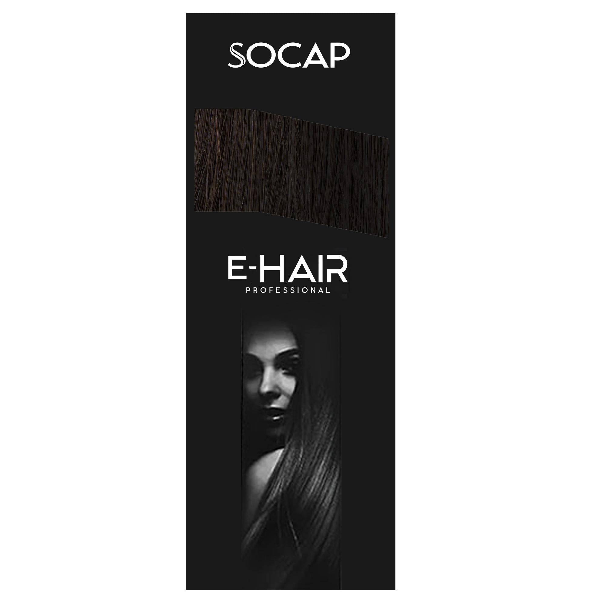 Socap E-Hair Extension con Clip 50-55cm - 1B