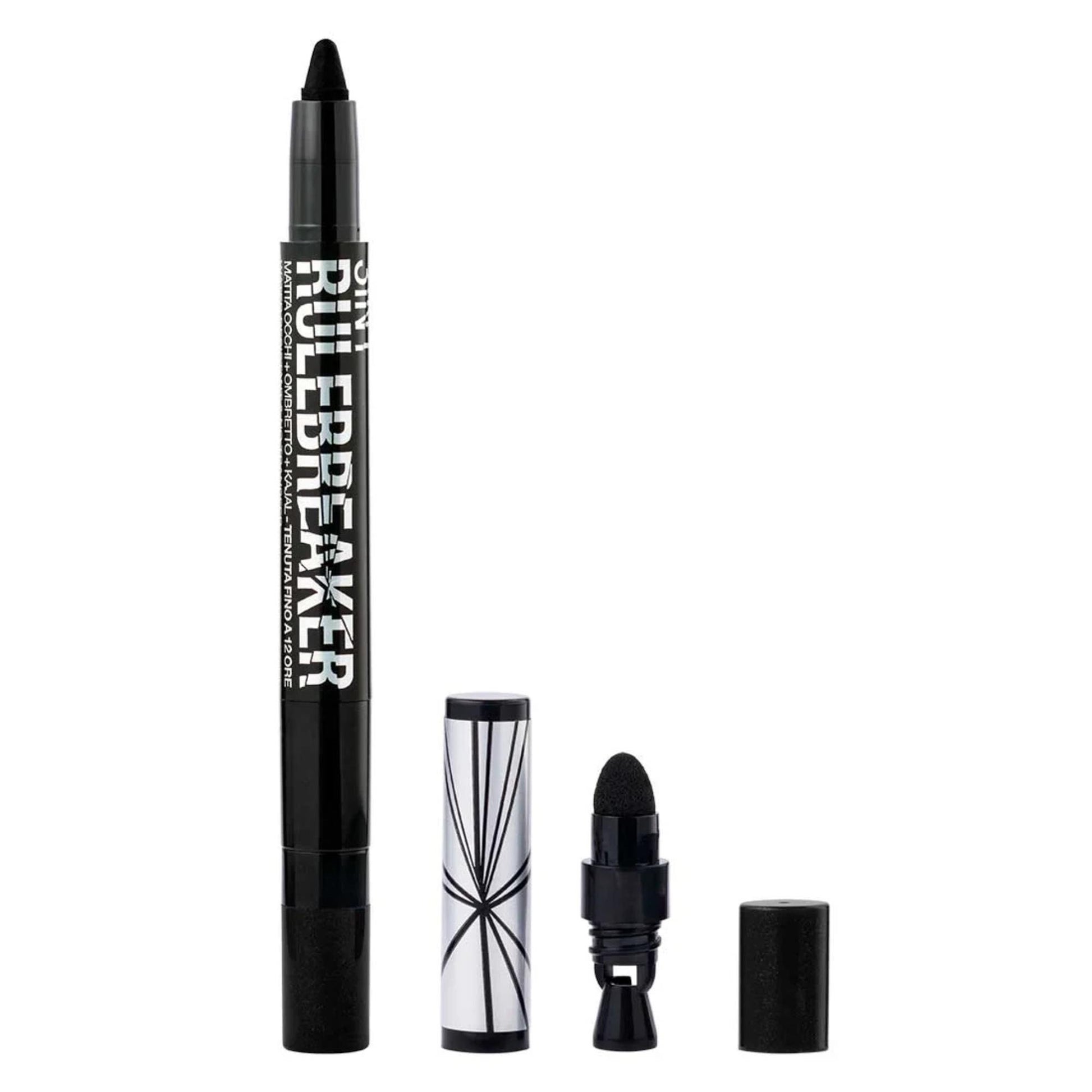 Bellaoggi 3in1 Rulebreaker Ombretto Matita Kajal 12h - Black