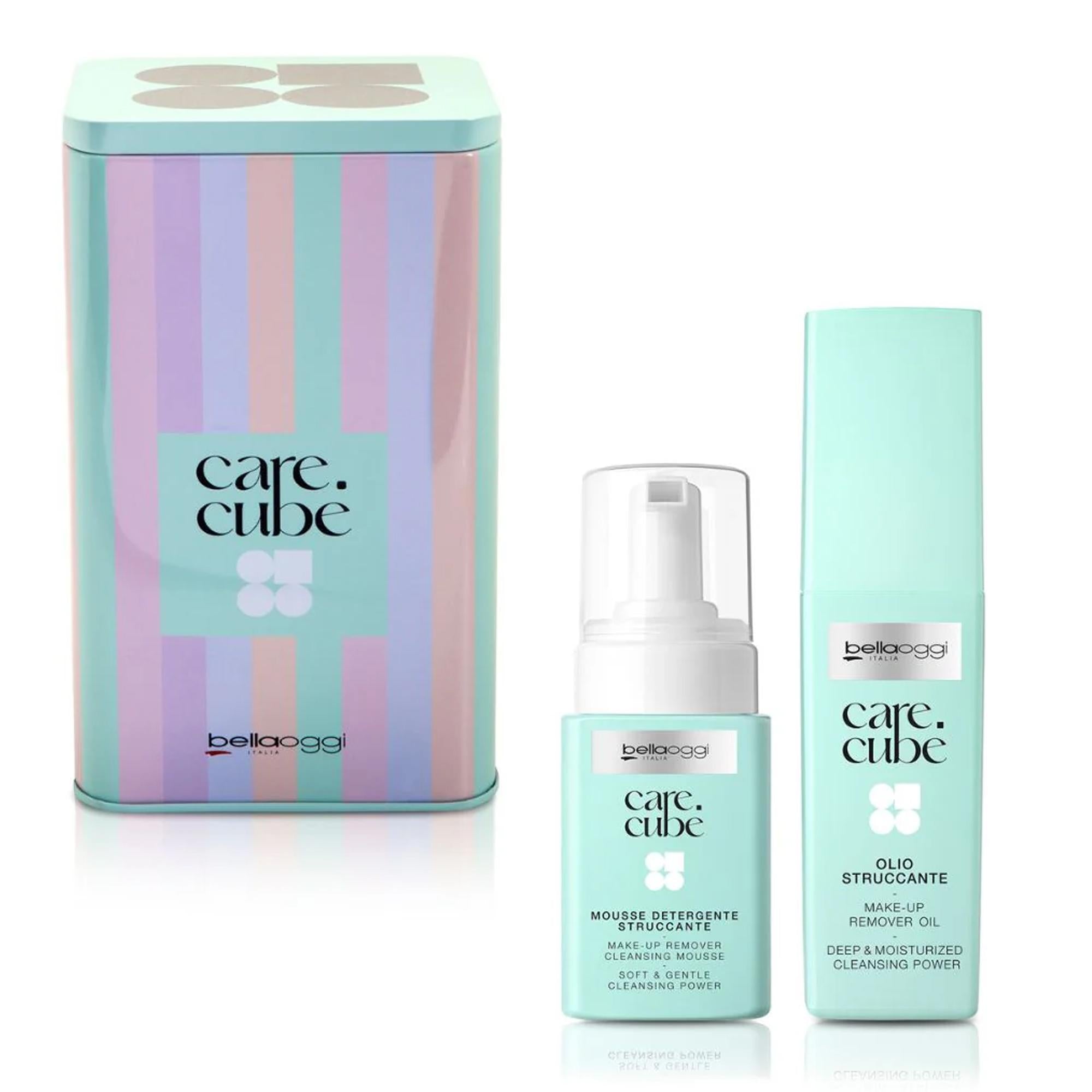 Bellaoggi Double Cleanser Cofanetto con Mousse e Olio Struccante