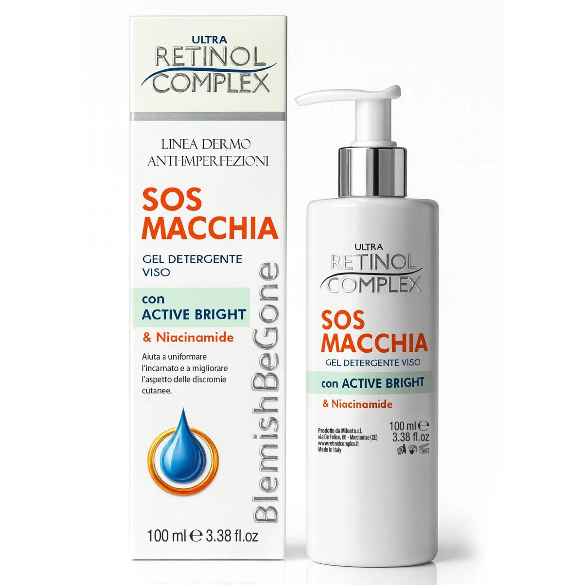 Ultra Retinol Complex SOS Macchia Gel Detergente Viso - 100ml