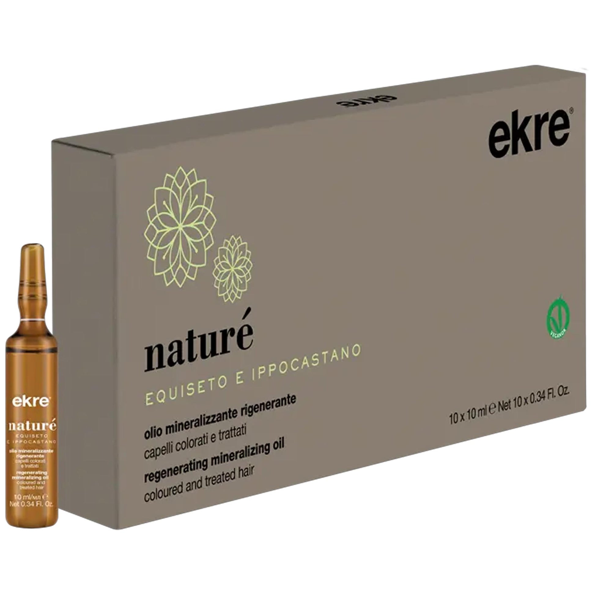 Ekre Nature Olio Mineralizzante Rigenerante in Fiale - 10x10ml