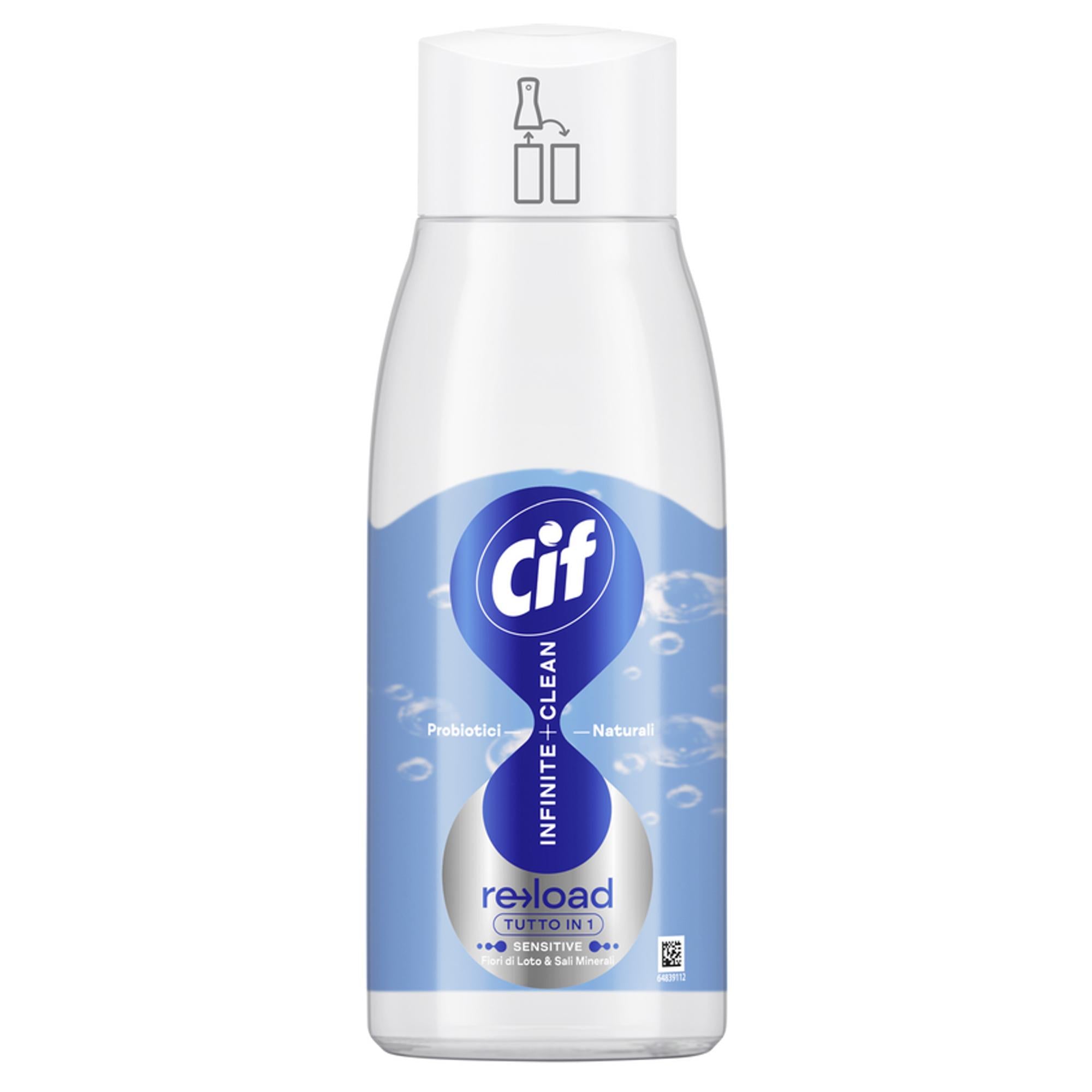 Cif Infinite Clean Ricarica 590ml - Loto e Sali Marini