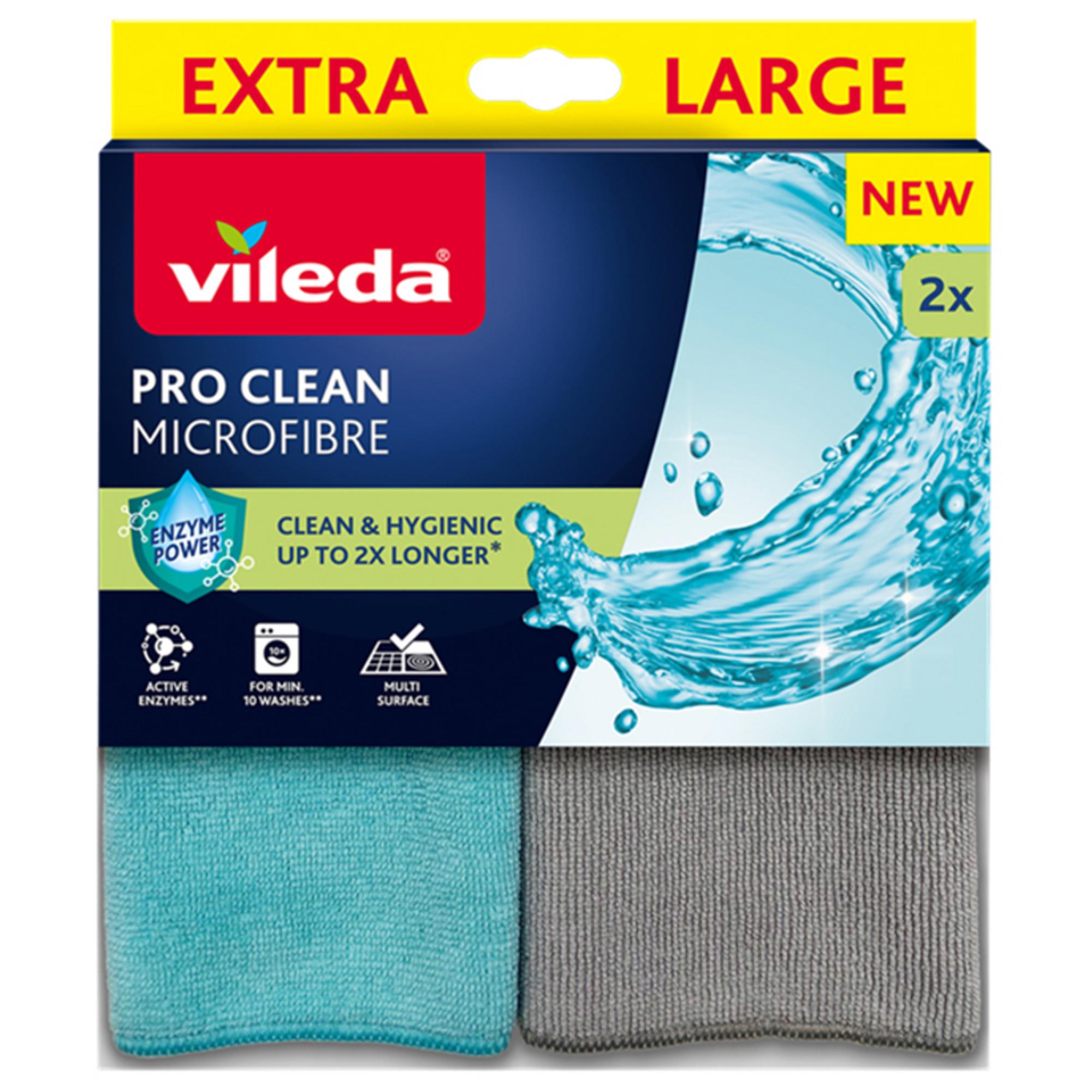 Vileda Pro Clean Panno Microfibra Extra Large - 2pz